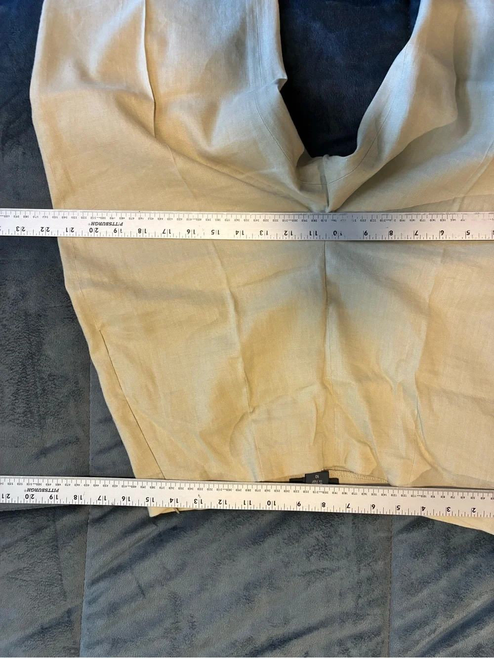 Banana Republic VTG 90s 10 Khaki Linen Blend Stretch Slacks Pants Minimalist